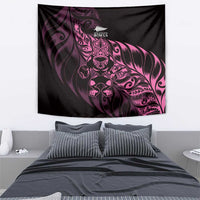 New Zealand Lawn Bowls Tapestry Pink Maori Warrior Tribal Silver Fern LT9 - Polynesian Pride