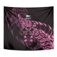 New Zealand Lawn Bowls Tapestry Pink Maori Warrior Tribal Silver Fern LT9 - Polynesian Pride