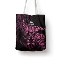 New Zealand Lawn Bowls Tote Bag Pink Maori Warrior Tribal Silver Fern LT9 - Polynesian Pride