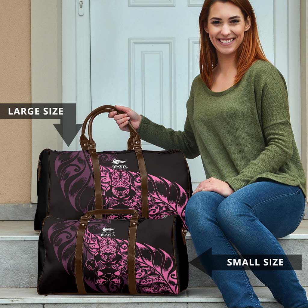 New Zealand Lawn Bowls Travel Bag Pink Maori Warrior Tribal Silver Fern LT9 - Polynesian Pride
