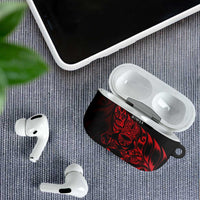 New Zealand Lawn Bowls AirPods Case Red Maori Warrior Tribal Silver Fern LT9 - Polynesian Pride