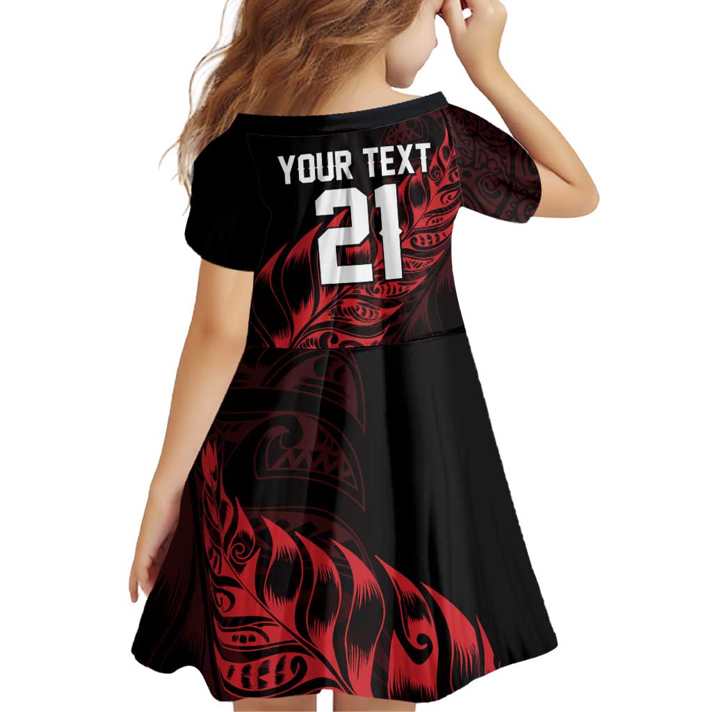 New Zealand Lawn Bowls Custom Family Matching Mermaid Dress and Hawaiian Shirt Red Maori Warrior Tribal Silver Fern LT9 - Polynesian Pride