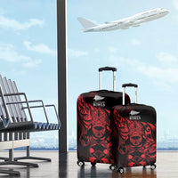 New Zealand Lawn Bowls Luggage Cover Red Maori Warrior Tribal Silver Fern LT9 - Polynesian Pride