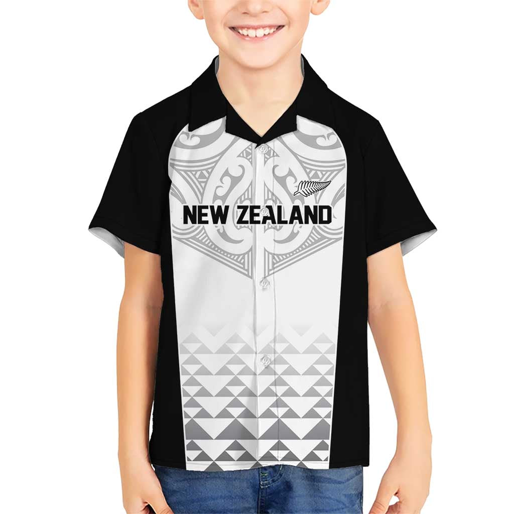 World Football 2026 New Zealand Custom Hawaiian Shirt All White Fern Maori Tribal LT9 - Polynesian Pride