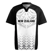 World Football 2026 New Zealand Custom Rugby Jersey All White Fern Maori Tribal LT9 White - Polynesian Pride