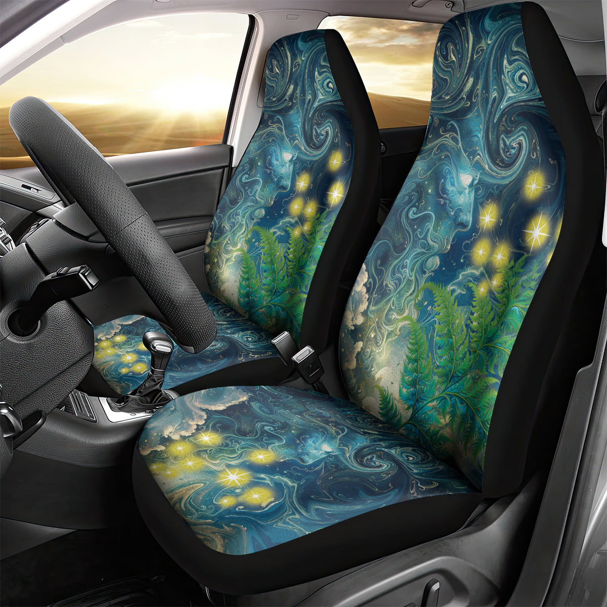 New Zealand Matariki Waipuna-a-rangi Car Seat Cover He Roimata o Rangi LT9 - Polynesian Pride