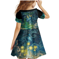New Zealand Matariki Waipuna-a-rangi Family Matching Mermaid Dress and Hawaiian Shirt He Roimata o Rangi LT9 - Polynesian Pride
