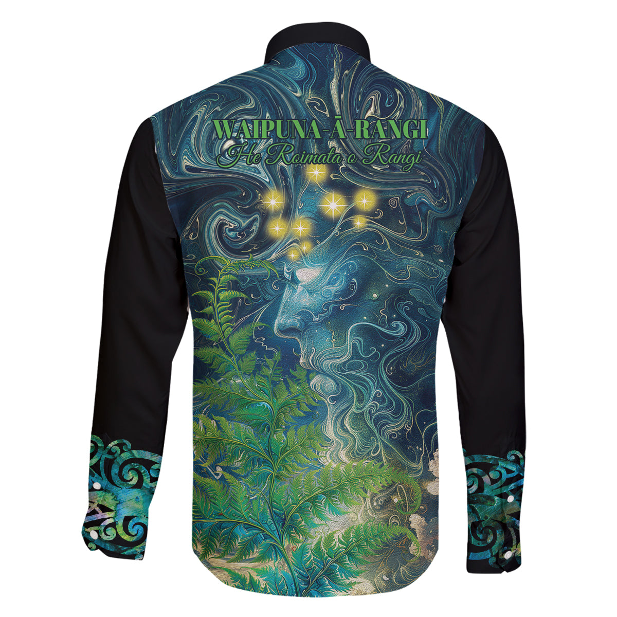 New Zealand Matariki Waipuna-a-rangi Family Matching Off Shoulder Short Dress and Hawaiian Shirt He Roimata o Rangi LT9 - Polynesian Pride