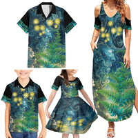 New Zealand Matariki Waipuna-a-rangi Family Matching Summer Maxi Dress and Hawaiian Shirt He Roimata o Rangi LT9 - Polynesian Pride