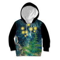 New Zealand Matariki Waipuna-a-rangi Kid Hoodie He Roimata o Rangi LT9 Hoodie Black - Polynesian Pride