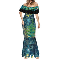 New Zealand Matariki Waipuna-a-rangi Mermaid Dress He Roimata o Rangi LT9 - Polynesian Pride