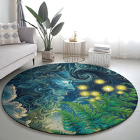 New Zealand Matariki Waipuna-a-rangi Round Carpet He Roimata o Rangi LT9 - Polynesian Pride