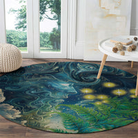 New Zealand Matariki Waipuna-a-rangi Round Carpet He Roimata o Rangi LT9 - Polynesian Pride