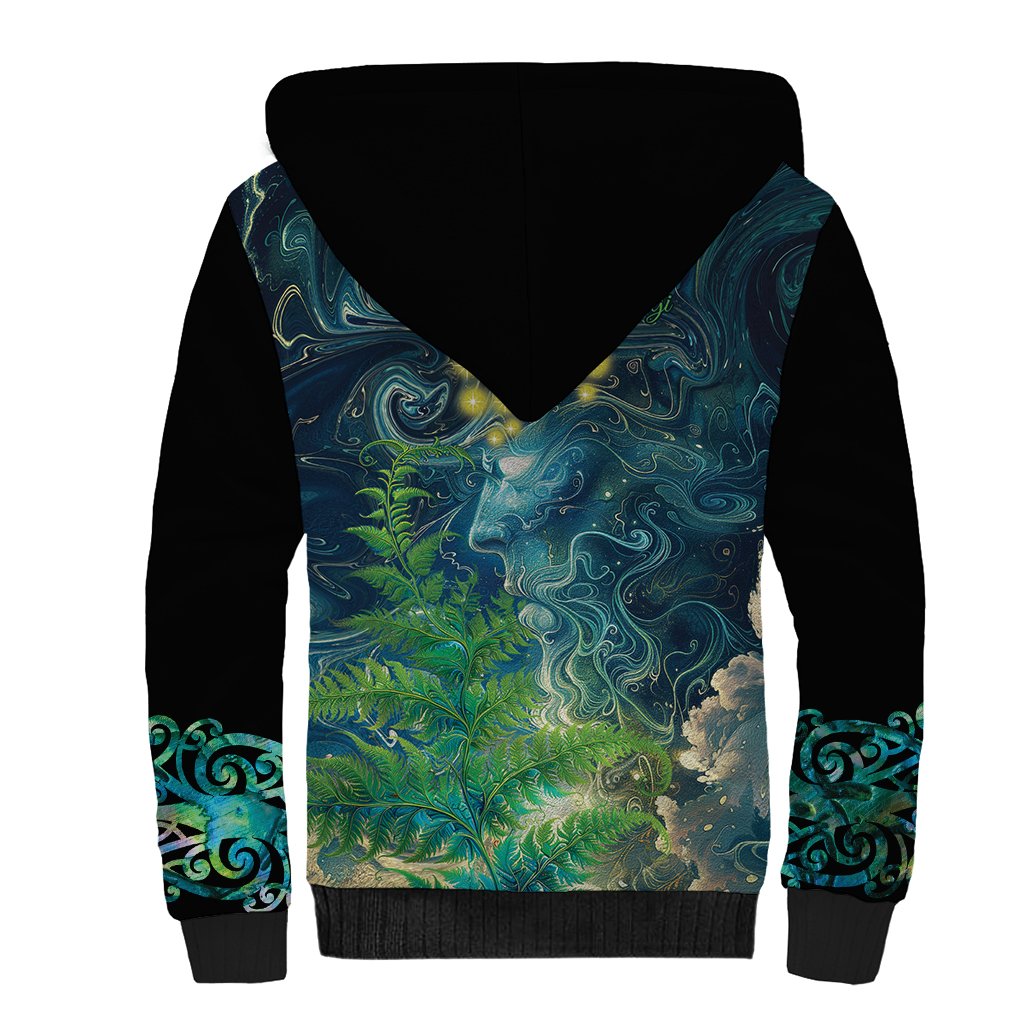 New Zealand Matariki Waipuna-a-rangi Sherpa Hoodie He Roimata o Rangi LT9 - Polynesian Pride