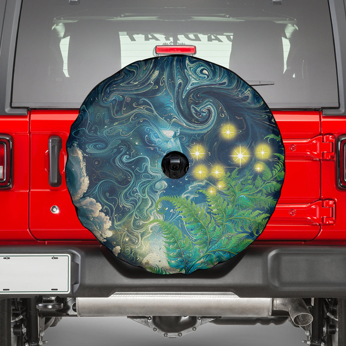 New Zealand Matariki Waipuna-a-rangi Spare Tire Cover He Roimata o Rangi LT9 - Polynesian Pride