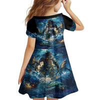 New Zealand Matariki Waita Family Matching Off Shoulder Maxi Dress and Hawaiian Shirt The Way Of The Water LT9 - Polynesian Pride