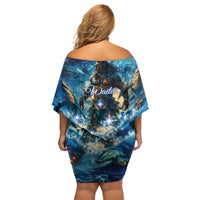New Zealand Matariki Waita Family Matching Off Shoulder Short Dress and Hawaiian Shirt The Way Of The Water LT9 - Polynesian Pride