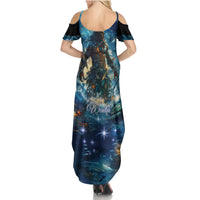 New Zealand Matariki Waita Family Matching Summer Maxi Dress and Hawaiian Shirt The Way Of The Water LT9 - Polynesian Pride