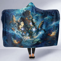 New Zealand Matariki Waita Hooded Blanket The Way Of The Water LT9 - Polynesian Pride