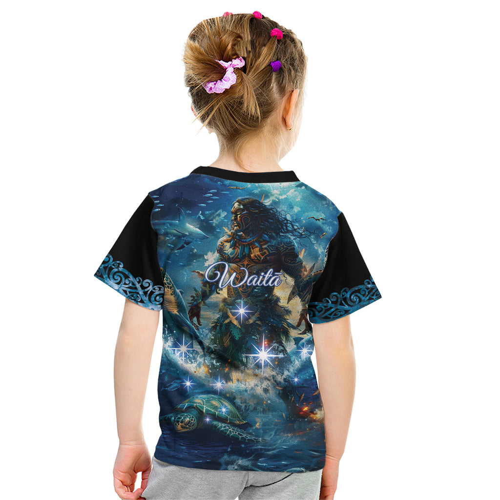 New Zealand Matariki Waita Kid T Shirt The Way Of The Water LT9 - Polynesian Pride