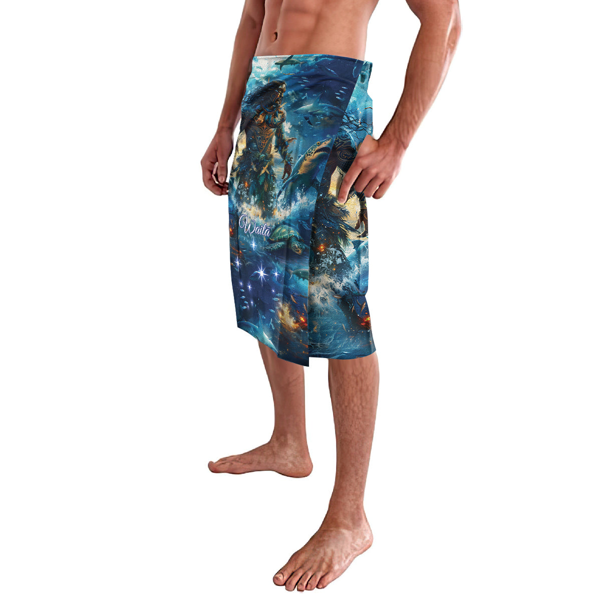 New Zealand Matariki Waita Lavalava The Way Of The Water LT9 - Polynesian Pride