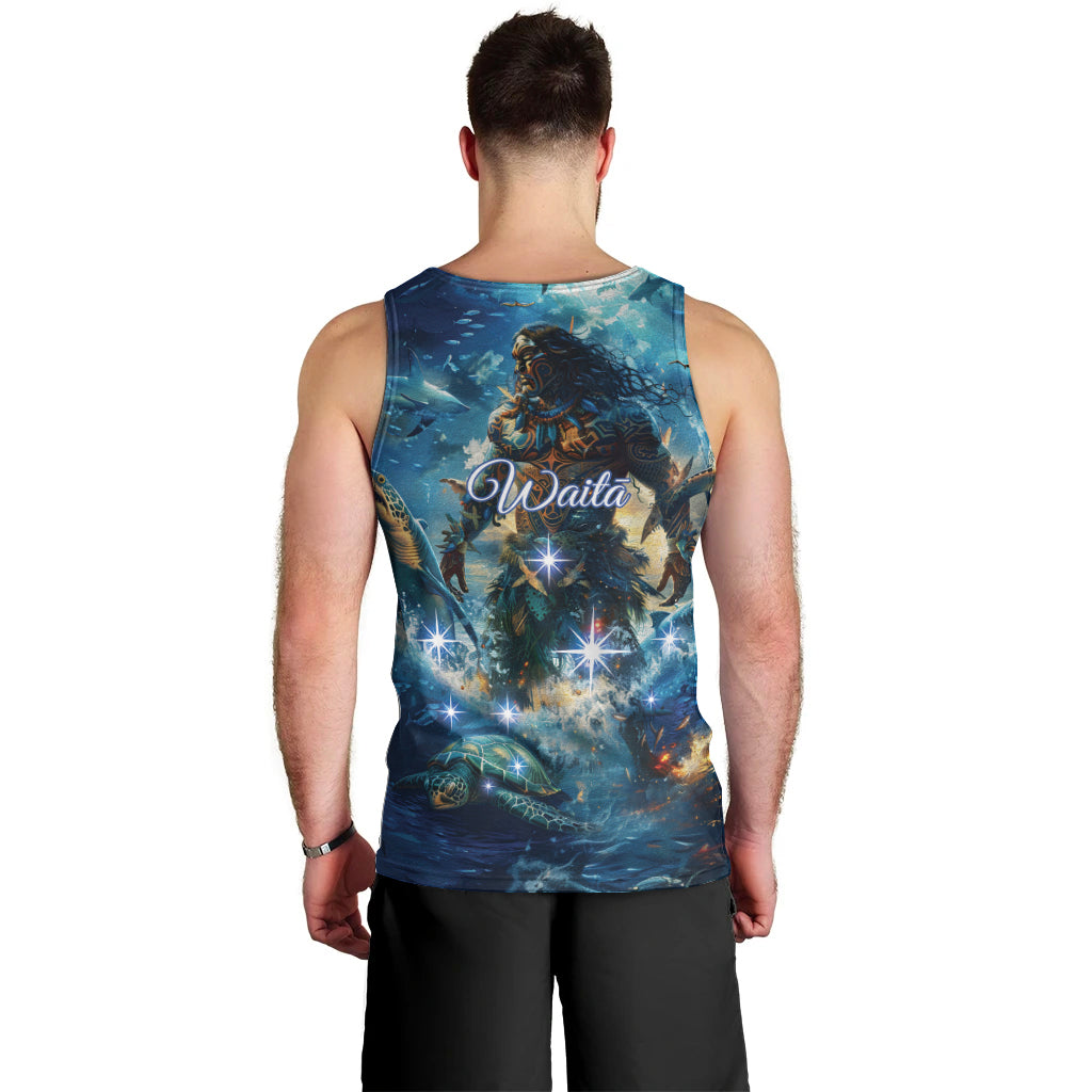 New Zealand Matariki Waita Men Tank Top The Way Of The Water LT9 - Polynesian Pride