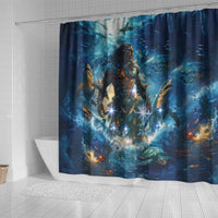 New Zealand Matariki Waita Shower Curtain The Way Of The Water LT9 - Polynesian Pride