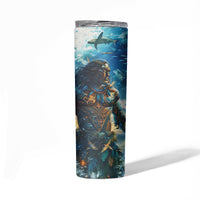 New Zealand Matariki Waita Skinny Tumbler The Way Of The Water LT9 - Polynesian Pride
