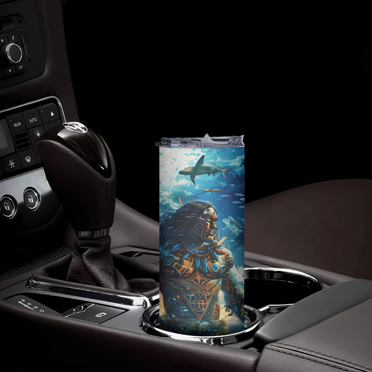 New Zealand Matariki Waita Skinny Tumbler The Way Of The Water LT9 - Polynesian Pride