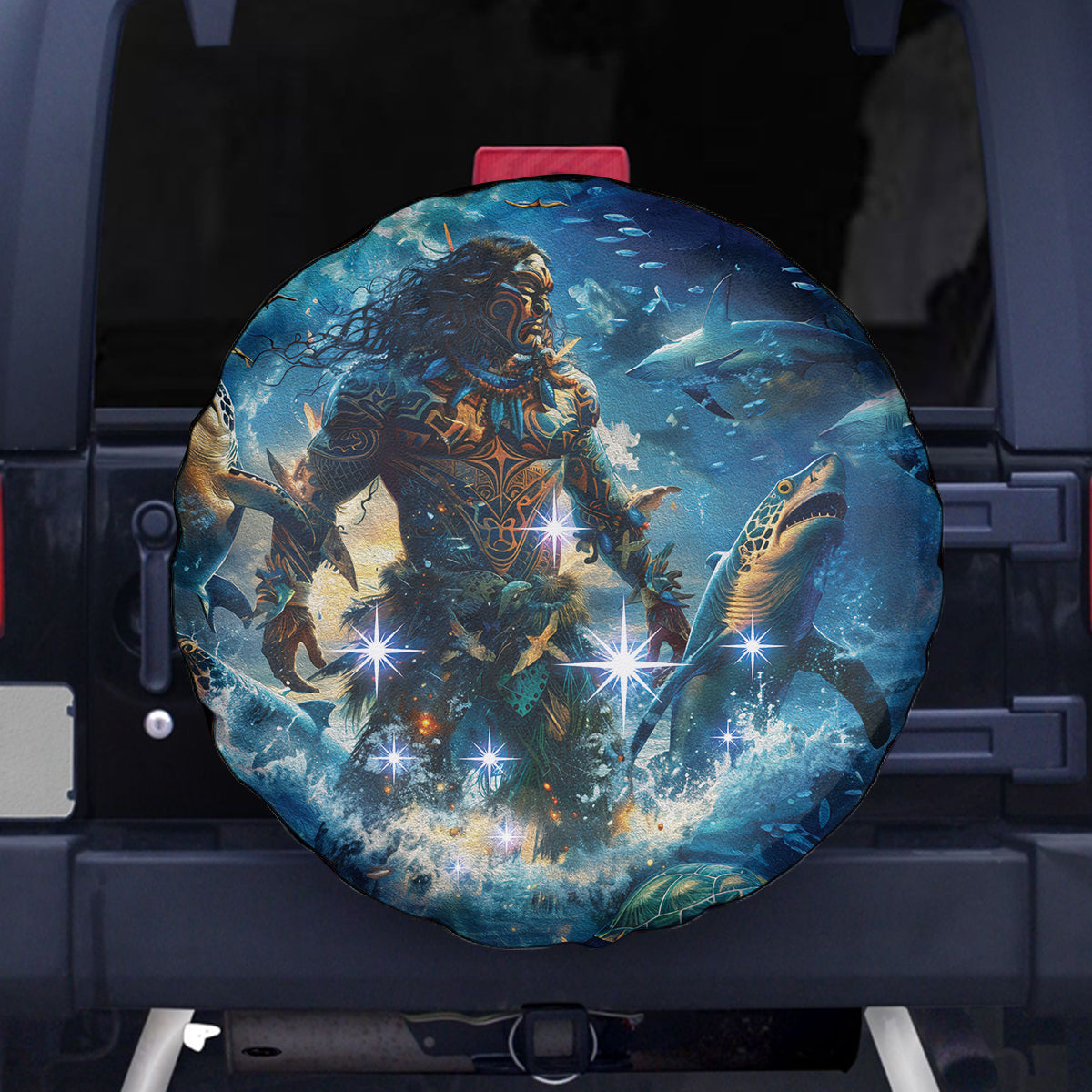 New Zealand Matariki Waita Spare Tire Cover The Way Of The Water LT9 - Polynesian Pride