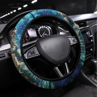 New Zealand Matariki Waita Steering Wheel Cover The Way Of The Water LT9 Universal Fit Black - Polynesian Pride