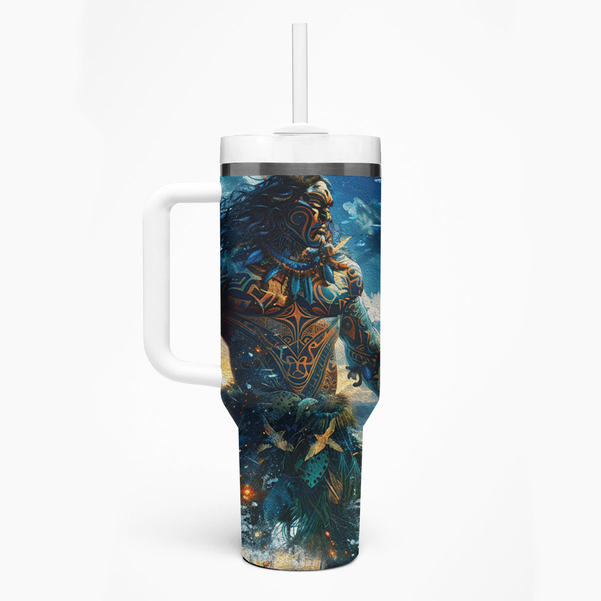 New Zealand Matariki Waita Tumbler With Handle The Way Of The Water LT9 - Polynesian Pride