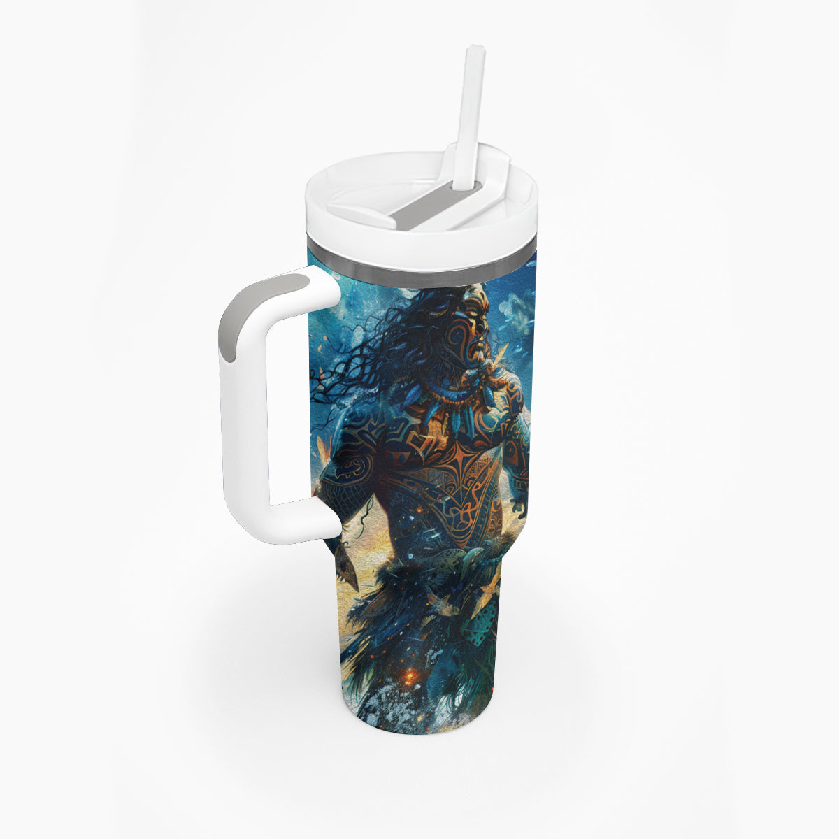 New Zealand Matariki Waita Tumbler With Handle The Way Of The Water LT9 - Polynesian Pride