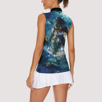 New Zealand Matariki Waita Women Sleeveless Polo Shirt The Way Of The Water LT9 - Polynesian Pride