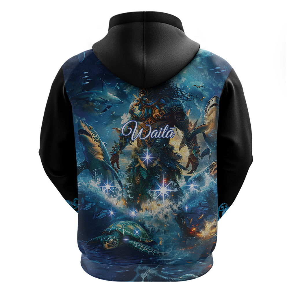 New Zealand Matariki Waita Zip Hoodie The Way Of The Water LT9 - Polynesian Pride