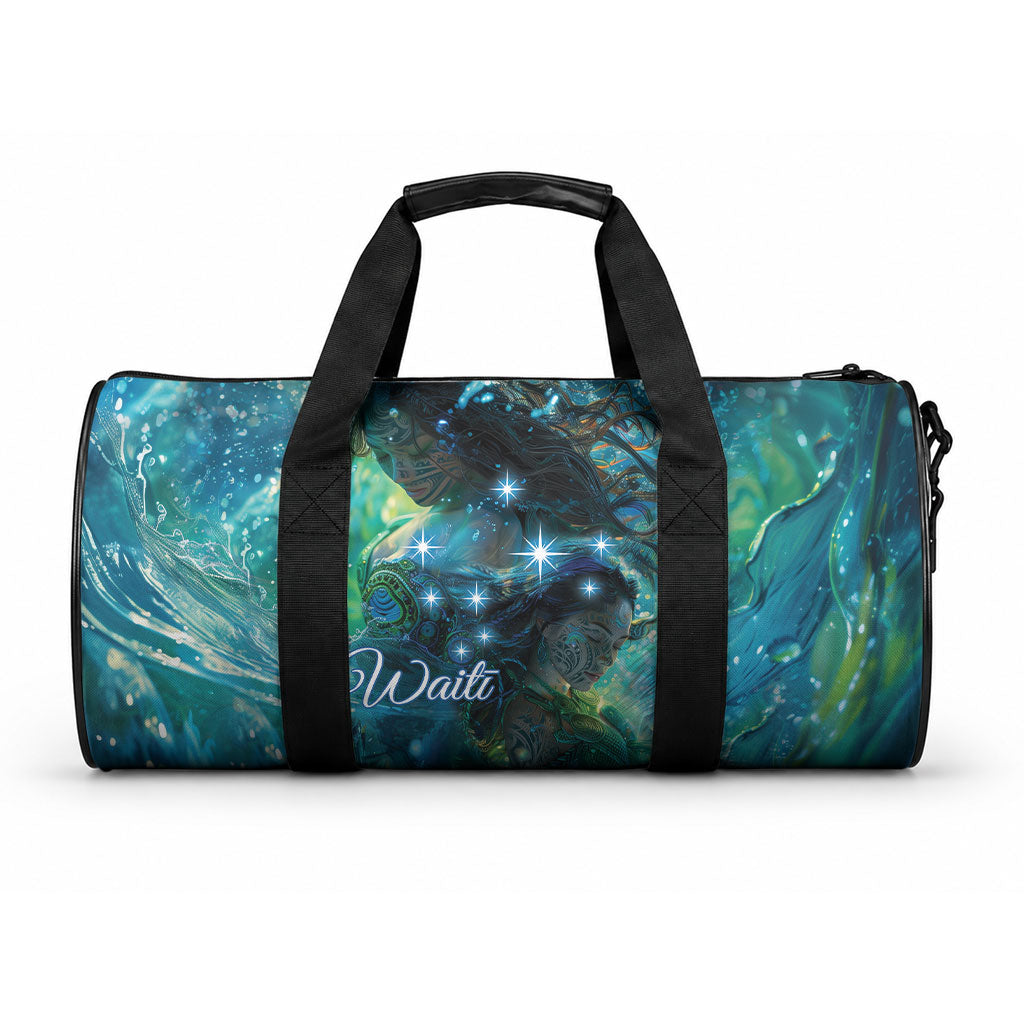 New Zealand Matariki Waiti Duffle Bag The Beginnings Of Life LT9 One size Black - Polynesian Pride