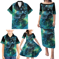 New Zealand Matariki Waiti Family Matching Puletasi and Hawaiian Shirt The Beginnings Of Life LT9 - Polynesian Pride