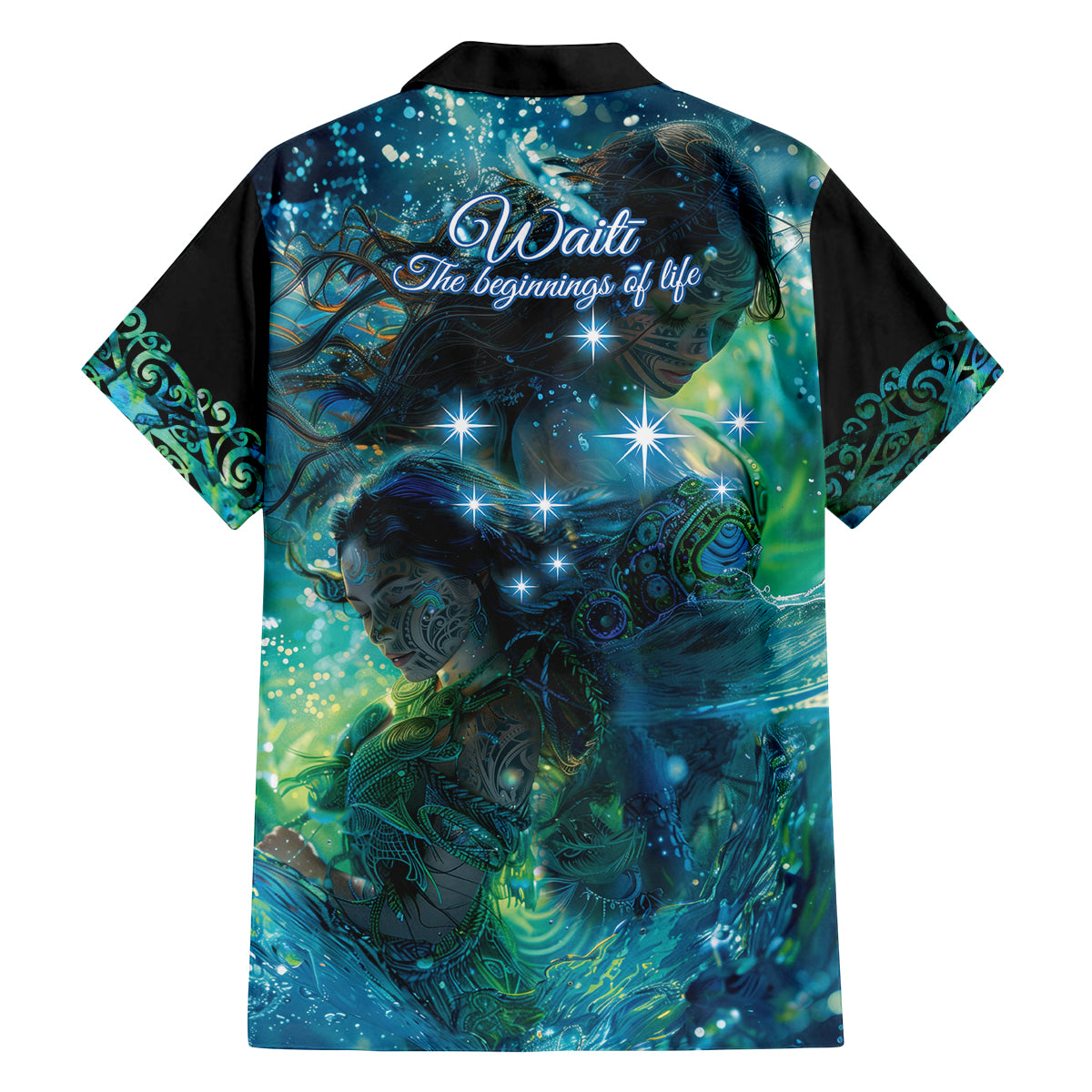 New Zealand Matariki Waiti Family Matching Puletasi and Hawaiian Shirt The Beginnings Of Life LT9 - Polynesian Pride