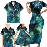 New Zealand Matariki Waiti Family Matching Short Sleeve Bodycon Dress and Hawaiian Shirt The Beginnings Of Life LT9 - Polynesian Pride