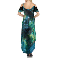 New Zealand Matariki Waiti Family Matching Summer Maxi Dress and Hawaiian Shirt The Beginnings Of Life LT9 - Polynesian Pride