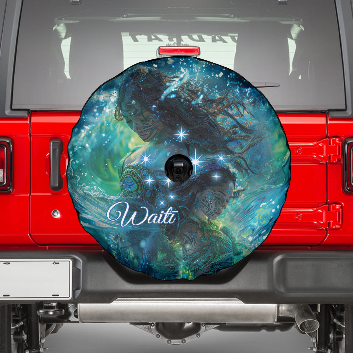 New Zealand Matariki Waiti Spare Tire Cover The Beginnings Of Life LT9 - Polynesian Pride