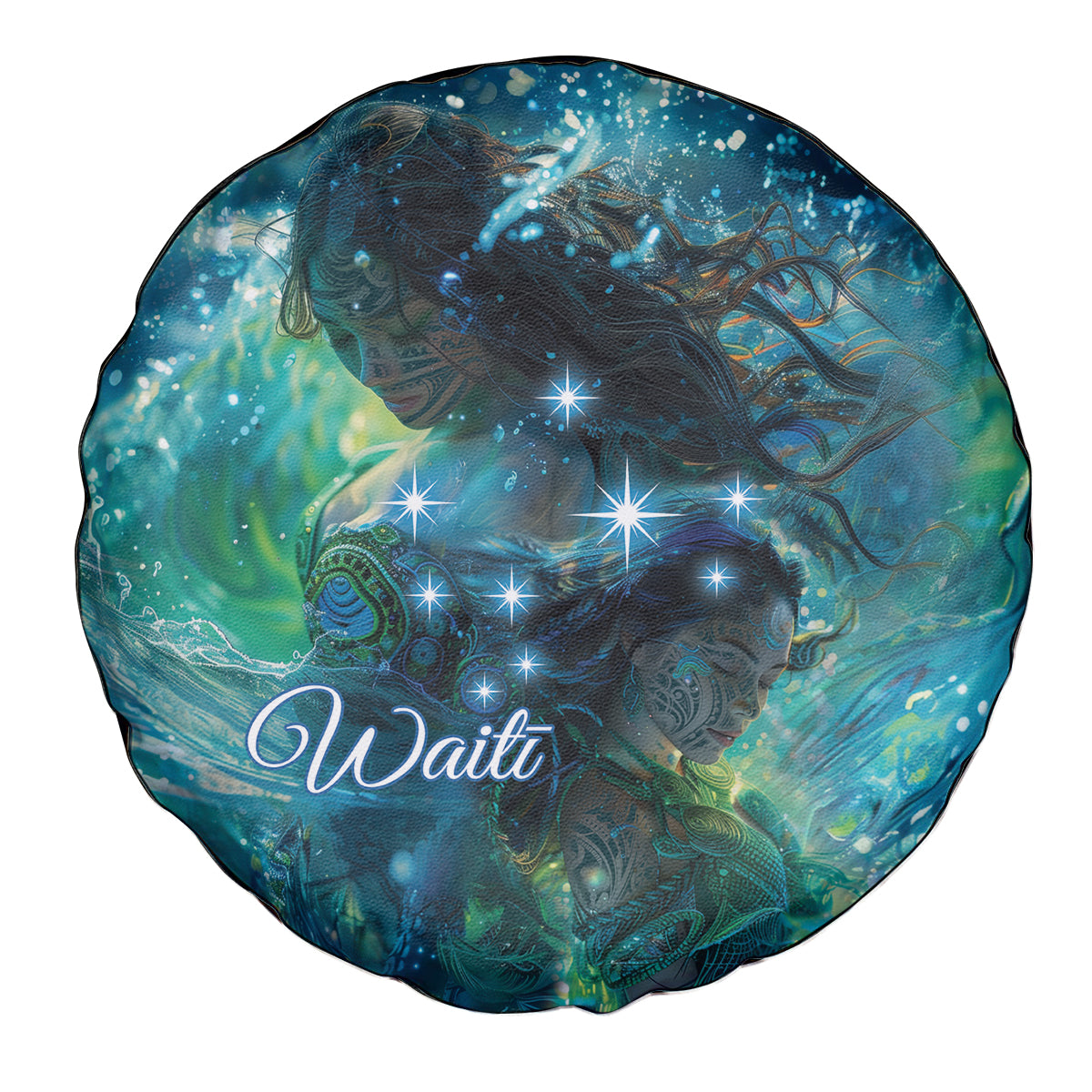 New Zealand Matariki Waiti Spare Tire Cover The Beginnings Of Life LT9 - Polynesian Pride