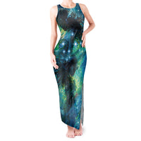 New Zealand Matariki Waiti Tank Maxi Dress The Beginnings Of Life LT9 Women Black - Polynesian Pride