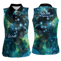 New Zealand Matariki Waiti Women Sleeveless Polo Shirt The Beginnings Of Life LT9 - Polynesian Pride