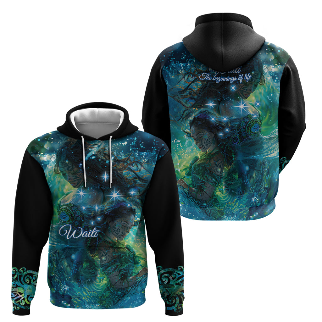 New Zealand Matariki Waiti Zip Hoodie The Beginnings Of Life LT9 - Polynesian Pride