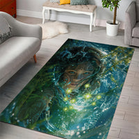 New Zealand Matariki Waiti Area Rug Waimori and The Origin Of Life LT9 - Polynesian Pride