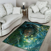 New Zealand Matariki Waiti Area Rug Waimori and The Origin Of Life LT9 - Polynesian Pride