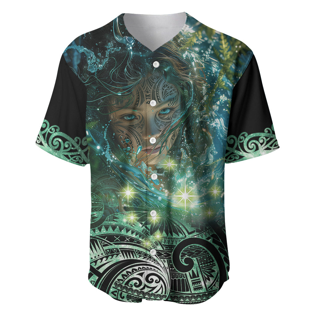 New Zealand Matariki Waiti Baseball Jersey Waimori and The Origin Of Life LT9 Black - Polynesian Pride