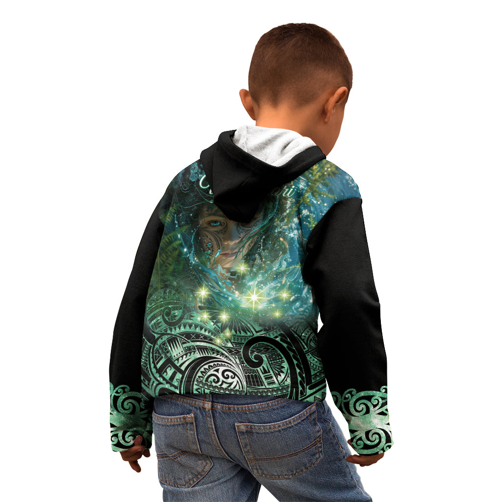 New Zealand Matariki Waiti Kid Hoodie Waimori and The Origin Of Life LT9 - Polynesian Pride