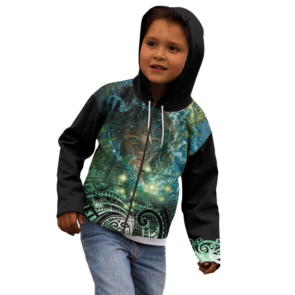 New Zealand Matariki Waiti Kid Hoodie Waimori and The Origin Of Life LT9 - Polynesian Pride